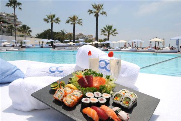 Restaurante, Ocean Club Marbella restaurant.