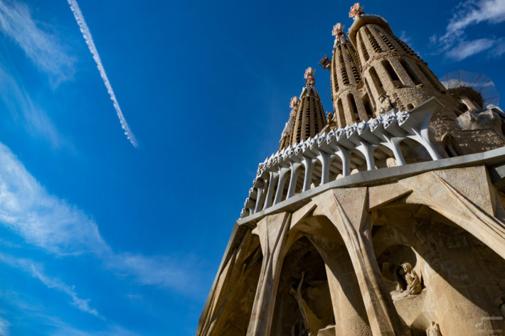 Blue skies over Sagrada Familia by Eric LC flickr e1542025349938 Barcelona as a winter getaway destination?