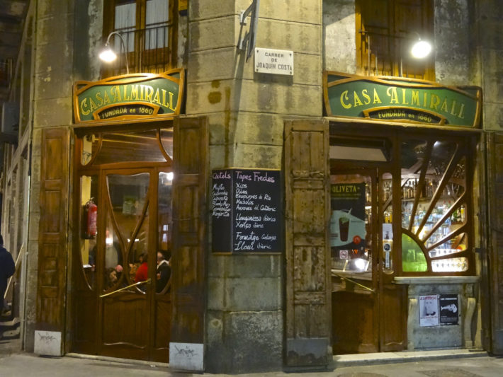Casa Almirall entrance jonnievt flickr e1544021469883 Oldest bars in Barcelona