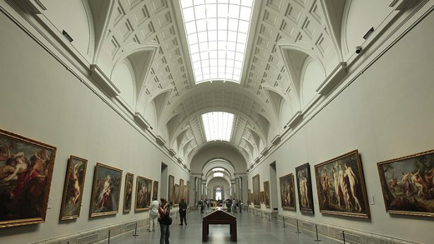 Galería central del Museo del Prado. Madrid