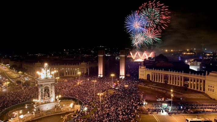 Plaça d´Espanya Picture courtesy of youtube e1574761316452 New Year´s Eve Traditions in Barcelona