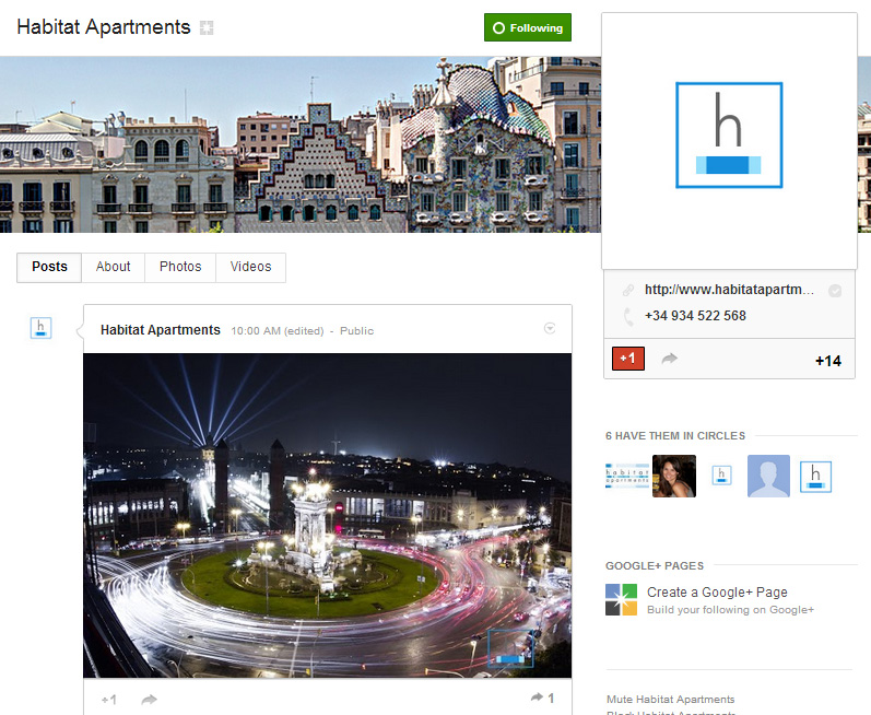 habitat apartmantes google plus