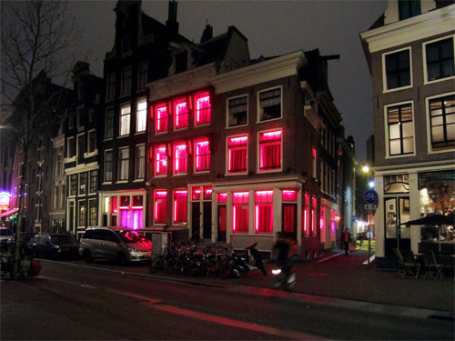 red light street. Amsterdam